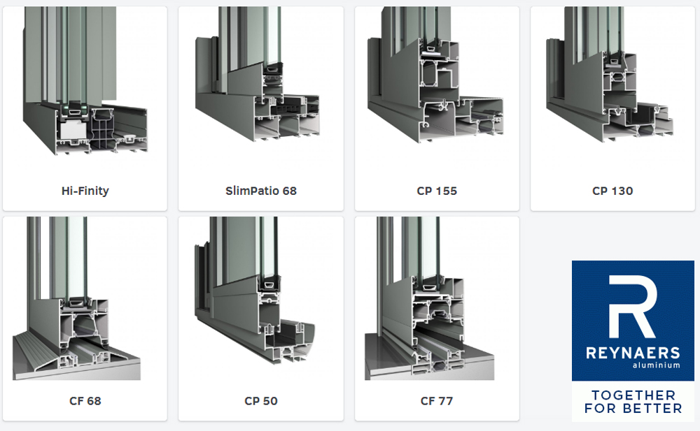 Reynaers Sliding Door Profiles